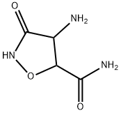 5-Isoxazolidinecarboxamide, 4-amino-3-oxo- (9CI) 化学構造式