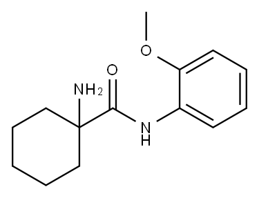 Cyclohexanecarboxamide, 1-amino-N-(2-methoxyphenyl)- (9CI) Structure