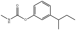 メチルカルバミド酸3-sec-ブチルフェニル 化学構造式
