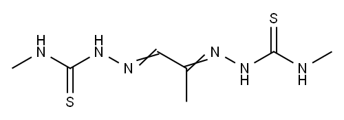 Pyruvaldehyde bis(N4-methylthiosemicarbazone) Structure