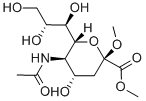2-O-Methyl-b-D-N-acetylneuraminicacidmethylester Struktur