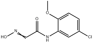 N-(2-メトキシ-5-クロロフェニル)-2-(ヒドロキシイミノ)アセトアミド 化学構造式