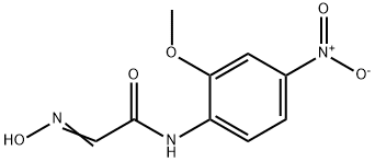 (2E)-2-(HYDROXYIMINO)-N-(2-METHOXY-4-NITROPHENYL)ACETAMIDE 结构式