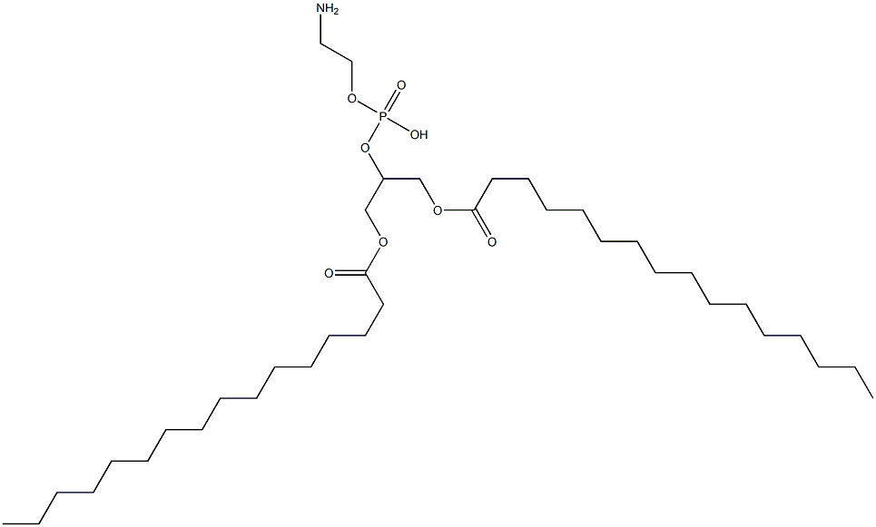 1,3-DIPALMITOYL-GLYCERO-2-PHOSPHOETHANOLAMINE, 67303-93-9, 结构式