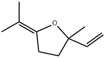 5-isopropylidene-2-methyl-2-vinyltetrahydrofuran  Structure