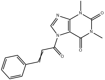 1H-Purine-2,6-dione,  3,7-dihydro-1,3-dimethyl-7-(1-oxo-3-phenyl-2-propenyl)-  (9CI) Structure