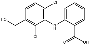 2-[[2,6-Dichloro-3-(hydroxymethyl)phenyl]amino]benzoic Acid Structure