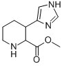 METHYL 3-(IMIDAZOL-4-YL)-PIPERIDINE-2-CARBOXYLATE 化学構造式
