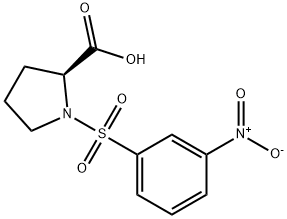 (2S)-1-(3-nitrophenyl)sulfonylproline Struktur