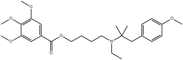 3,4,5-Trimethoxybenzoic acid 4-[ethyl[2-(4-methoxyphenyl)-1,1-dimethylethyl]amino]butyl ester Structure