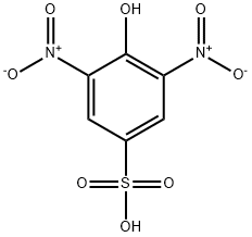 4-hydroxy-3,5-dinitrobenzenesulphonic acid Struktur
