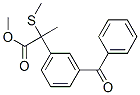 2-(m-Benzoylphenyl)-2-(methylthio)propionic acid methyl ester Structure