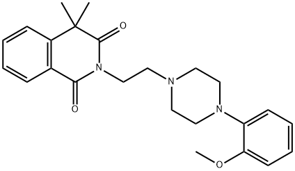 2-[2-(4-(2-METHOXYPHENYL)PIPERAZIN-1-YL)ETHYL]-4,4-DIMETHYL-1,3-(2H,4H)-ISOQUINOLINDIONE DIHYDROCHLORIDE