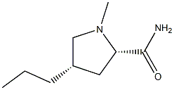2-Pyrrolidinecarboxamide,1-methyl-4-propyl-,cis-L-(8CI) Structure