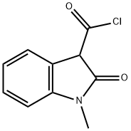 1H-Indole-3-carbonyl chloride, 2,3-dihydro-1-methyl-2-oxo- (9CI) Structure
