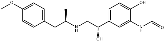 Formamide, N-[2-hydroxy-5-[1-hydroxy-2-[[2-(4-methoxyphenyl)-1-methylethyl]amino]ethyl]phenyl]-, [S-(R*,S*)]- Struktur