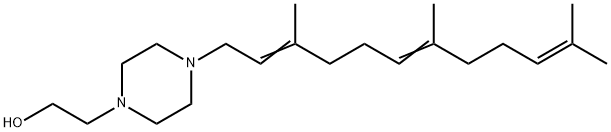 4-(3,7,11-Trimethyl-2,6,10-dodecatrienyl)-1-piperazineethanol,67351-27-3,结构式
