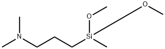(N,N-ジメチル-3-アミノプロピル)メチルジメトキシシラン 化学構造式