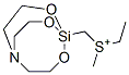 methylethyl(silatrane-1-ylmethyl)sulfonium Struktur