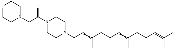 1-(Morpholinoacetyl)-4-(3,7,11-trimethyl-2,6,10-dodecatrienyl)piperazine,67361-25-5,结构式
