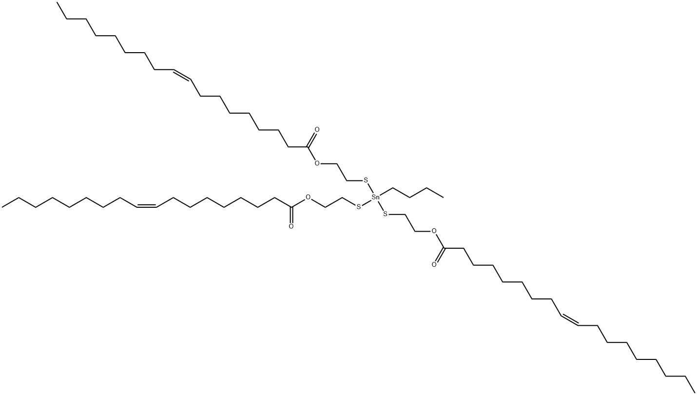 (butylstannylidyne)tris(thioethylene) trioleate Struktur