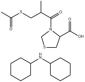 67362-28-1 dicyclohexylammonium 3-[3-(acetylthio)-2-methylpropionyl]thiazolidine-4-carboxylate