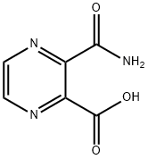 ピラジン-2,3-ジカルボン酸 モノアミド 化学構造式