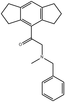 4-[[Benzyl(methyl)amino]acetyl]-1,2,3,5,6,7-hexahydro-s-indacene,67367-70-8,结构式