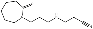 3-[[3-(ヘキサヒドロ-2-オキソ-1H-アゼピン-1-イル)プロピル]アミノ]プロパンニトリル 化学構造式