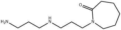 1-[3-[(3-アミノプロピル)アミノ]プロピル]ヘキサヒドロ-1H-アゼピン-2-オン 化学構造式
