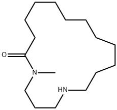 5-Methyl-1,5-diazacyploheptadecan-6-one Structure