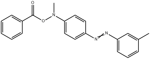 N-benzoyloxy-3'-methyl-4-methylaminoazobenzene Structure
