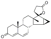 6,7-DeMethylene-6,7-dehydro Drospirenone Struktur