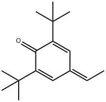 2,6-ジ-tert-ブチル-4-エチリデン-2,5-シクロヘキサジエン-1-オン 化学構造式