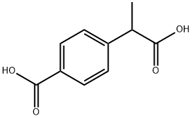DL-2-(4-Carboxyphenyl)propionic Acid Struktur