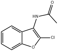 2-CHLORO-3-ACETAMIDOBENZOFURAN Structure