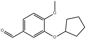 3-环戊氧-4-甲氧基苯甲醛, 67387-76-2, 结构式