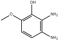 Phenol,  2,3-diamino-6-methoxy- Structure