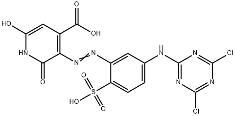 67400-78-6 3-[[5-[(4,6-dichloro-1,3,5-triazin-2-yl)amino]-2-sulphophenyl]azo]-1,2-dihydro-6-hydroxy-2-oxoisonicotinic acid
