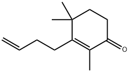 3-(3-butenyl)-2,4,4-trimethylcyclohex-2-en-1-one  Struktur