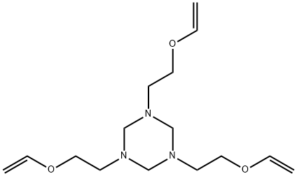 1,3,5-tris(2-ethenoxyethyl)-1,3,5-triazinane Structure