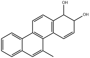 1,2-dihydro-1,2-dihydroxy-5-methylchrysene Structure