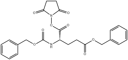 5-苄基1-(2,5-二氧代吡咯烷-1-基)((苄氧基)羰基)-L-谷氨酸 结构式