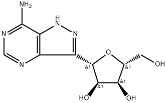 7-AMINO-3-BETA-D-RIBOFURANOSYL-1H-PYRAZOLO[4,3-D]PYRIMIDINE MONOHYDRATE Struktur