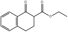 ethyl 1-oxo-1,2,3,4-tetrahydronaphthalene-2-carboxylate Struktur