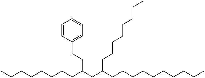 11-OCTYL-9-PHENETHYLHENEICOSANE Struktur
