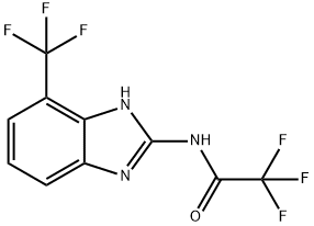 Benzimidazole, 2-(2,2,2-trifluoroacetamido)-4-(trifluoromethyl)- Struktur