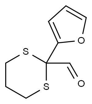 2-(2-furyl)-1,3-dithiane-2-carbaldehyde Structure