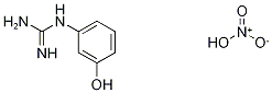1-(3-hydroxyphenyl)guanidine nitrate Struktur