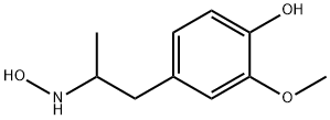 Phenol, 4-[2-(hydroxyamino)propyl]-2-methoxy- (9CI) Struktur